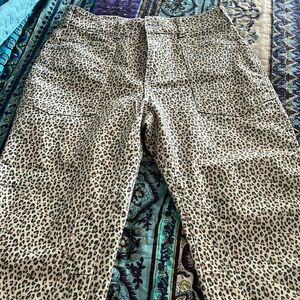 Pilcro Wanderer animal print pants size 30